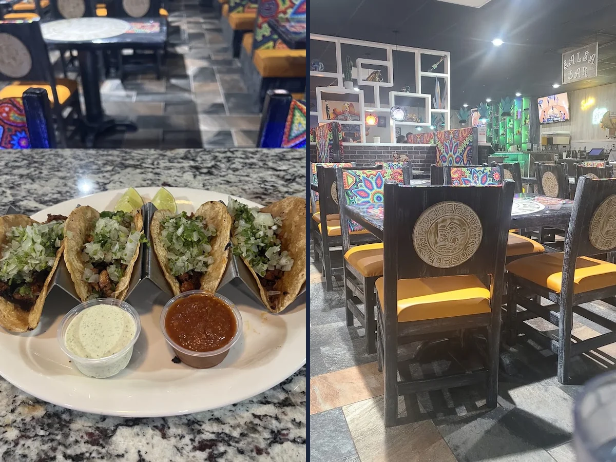 Shared plates and drinks in a cozy setting.